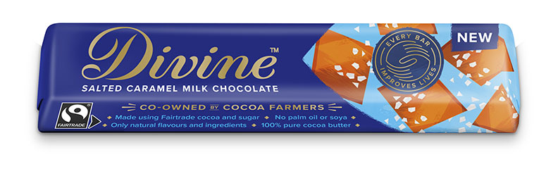 Divine Salted Caramel Chocolate Bar 35g x 30