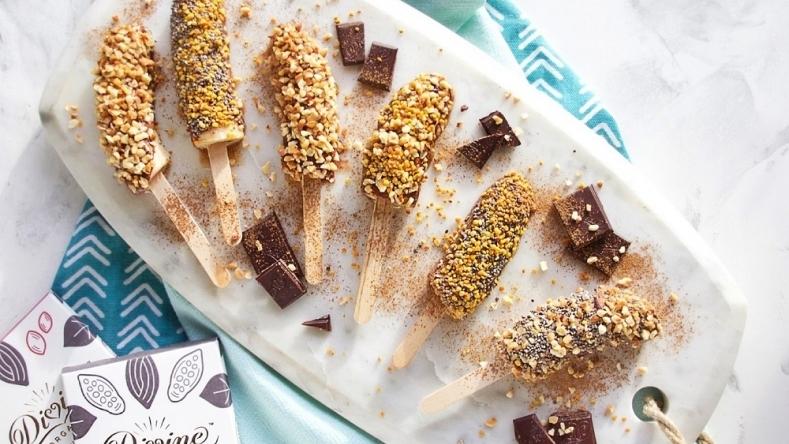 Banana Chocolate Lollies by Claudia Cocci Grifoni