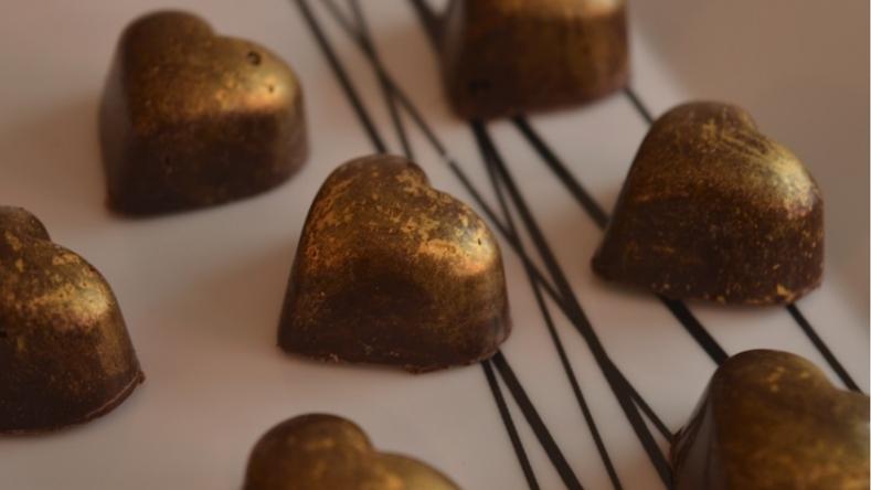 Divine Champagne Truffle Hearts