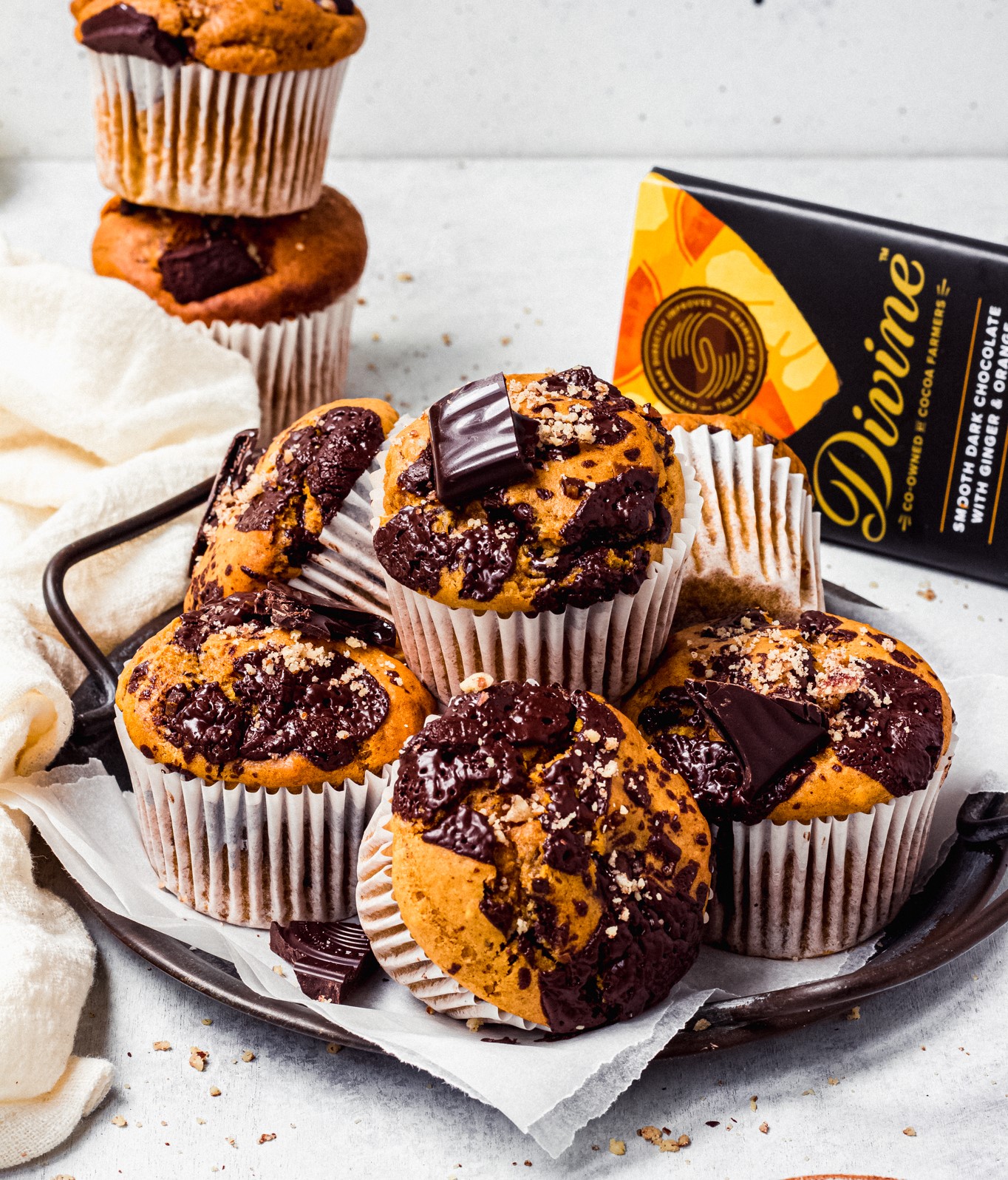 Chocolate Pumpkin Muffins