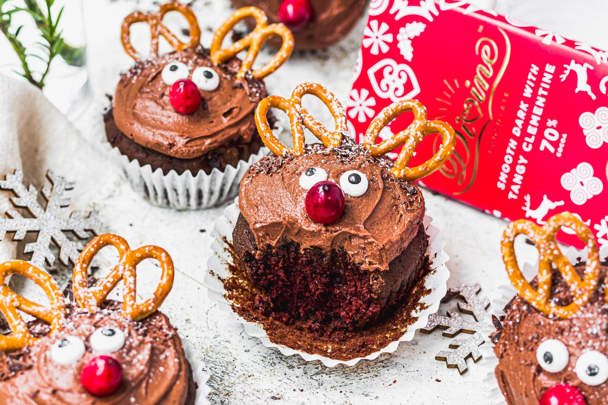 Chocolate Reindeer Cupcakes