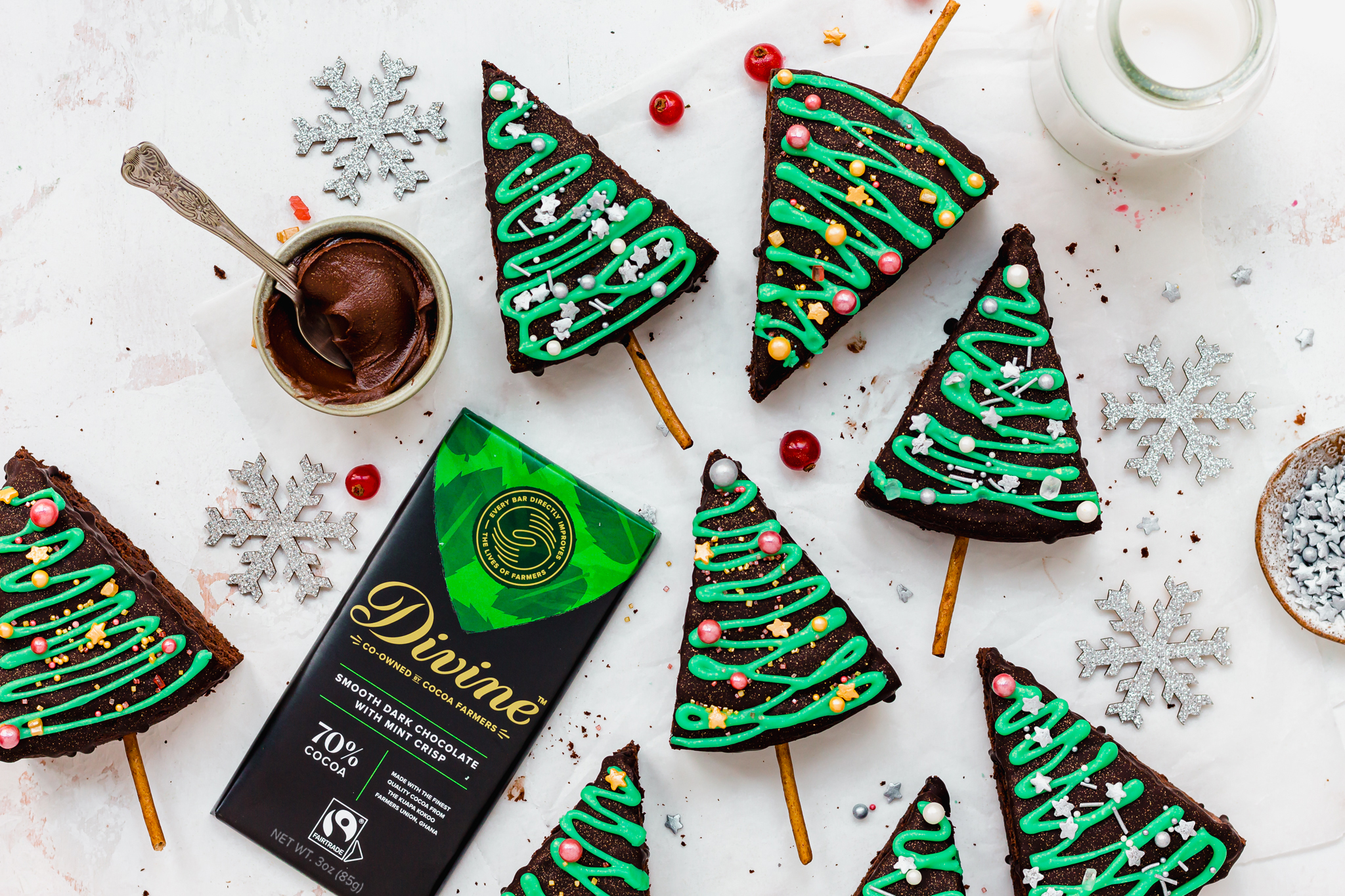 Christmas Tree Brownies