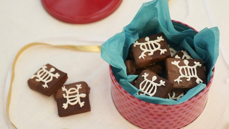 Adinkra Chocolate Shortbread