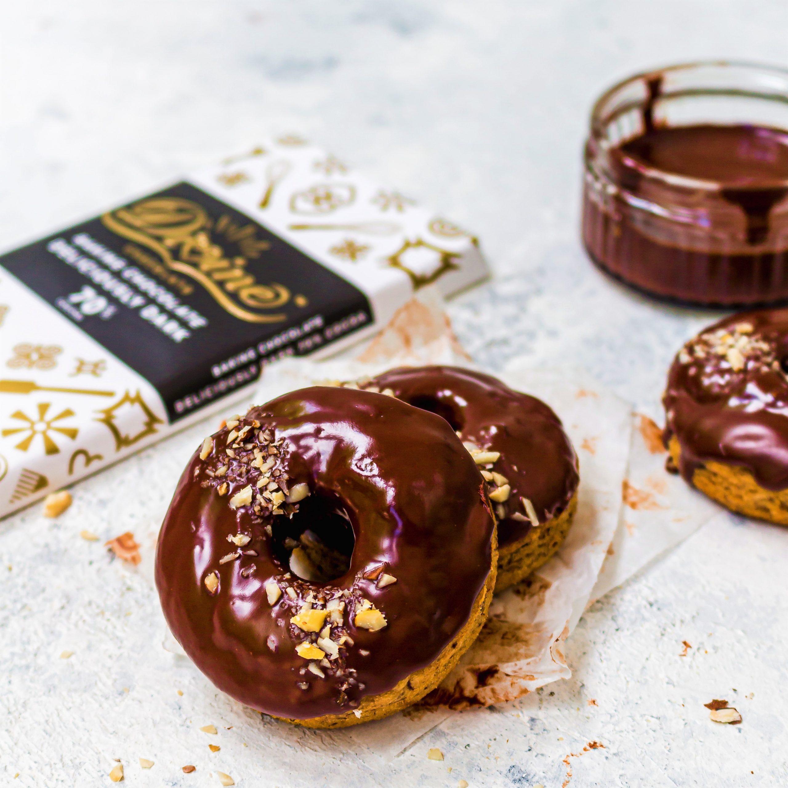 Double Chocolate Banana Bread Donuts