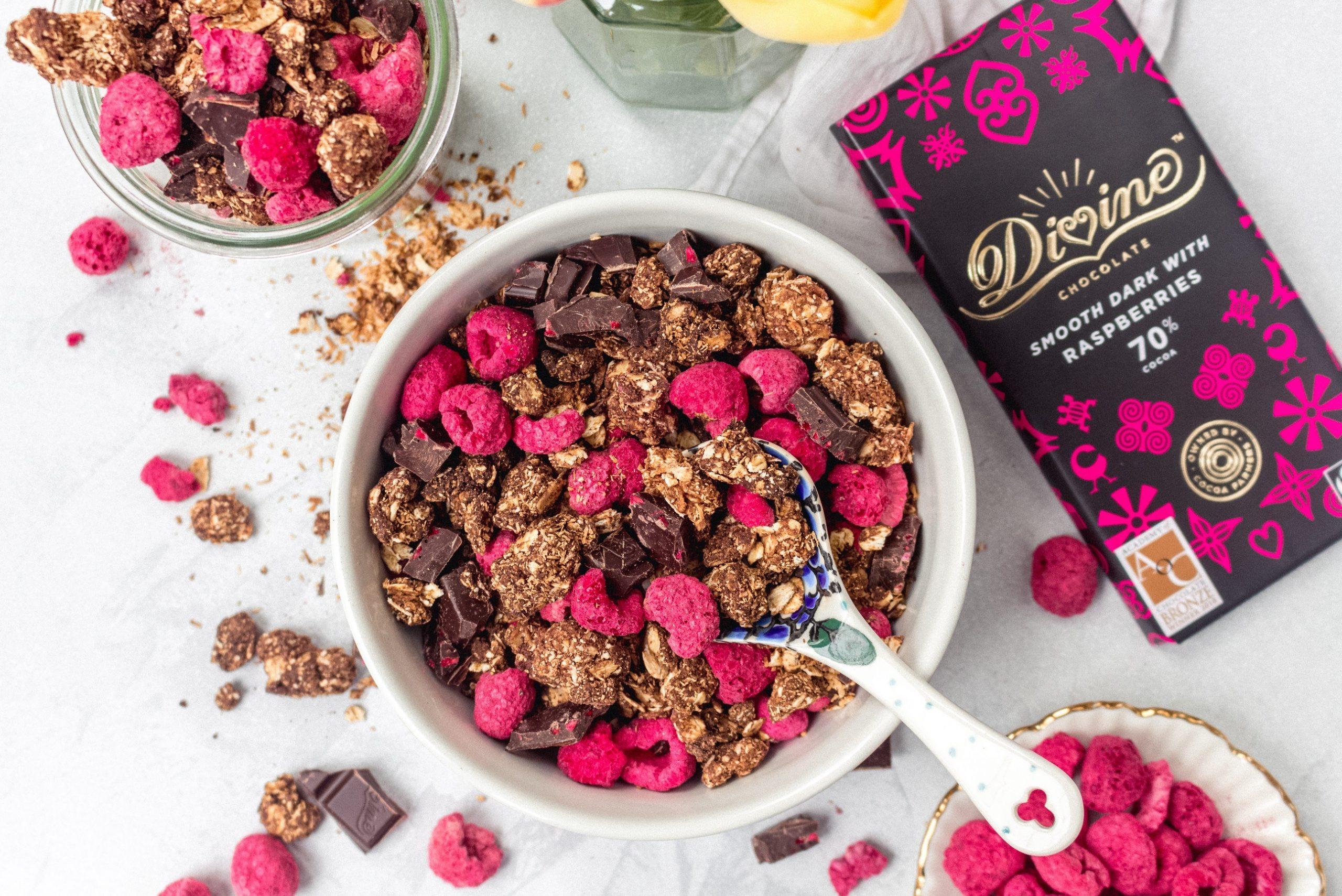 Double Chocolate Raspberry Granola