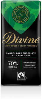 Divine 70% Dark Chocolate with Mint Crisp