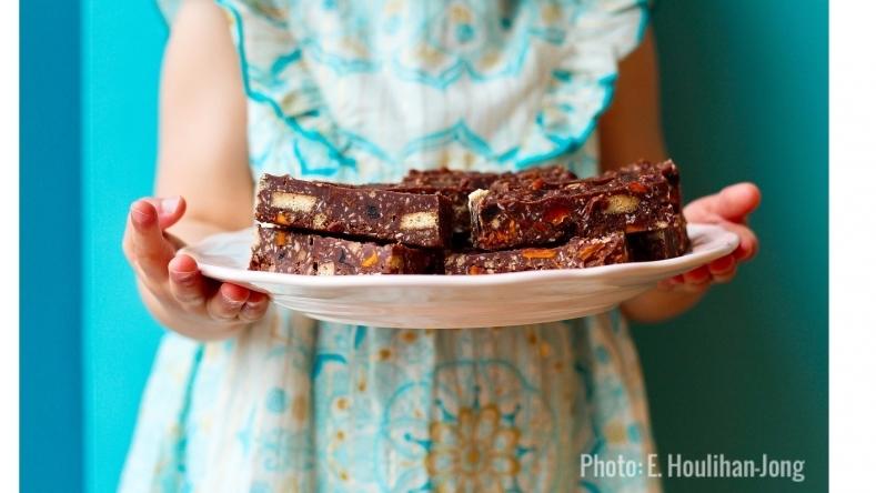 Tropical Chocolate Fridge Cake