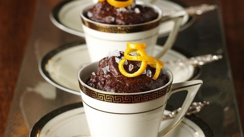 Salted Dark Chocolate and Orange Mousse