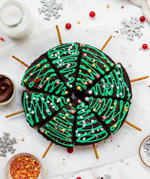 Christmas Tree Brownies