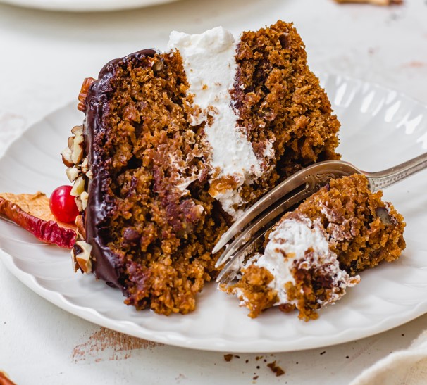 Chai Apple Cake with Chocolate Ganache