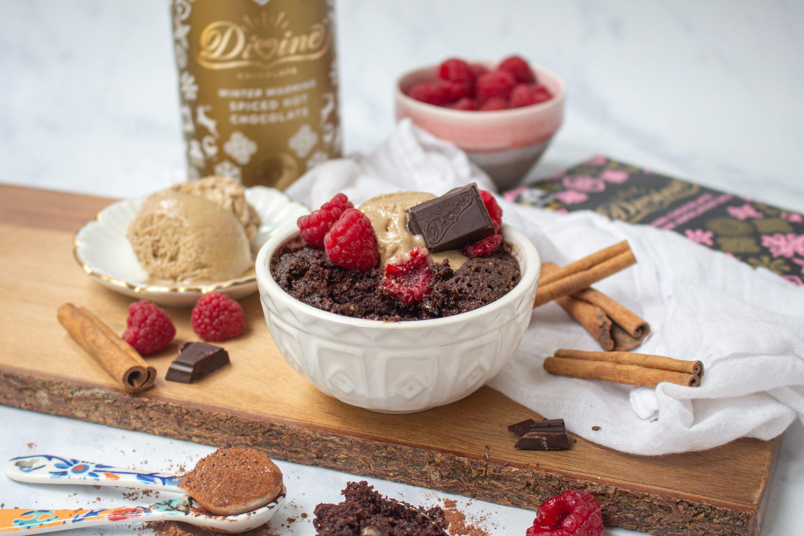 Winter Spiced Chocolate Mug Cake